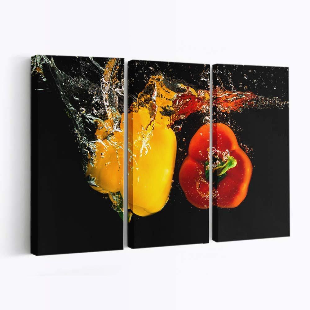 pepper vegetables underwater wallpaper